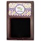 Girl's Space & Geometric Print Red Mahogany Sticky Note Holder - Flat