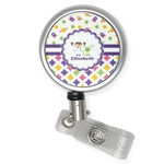 Girl's Space & Geometric Print Retractable Badge Reel (Personalized)