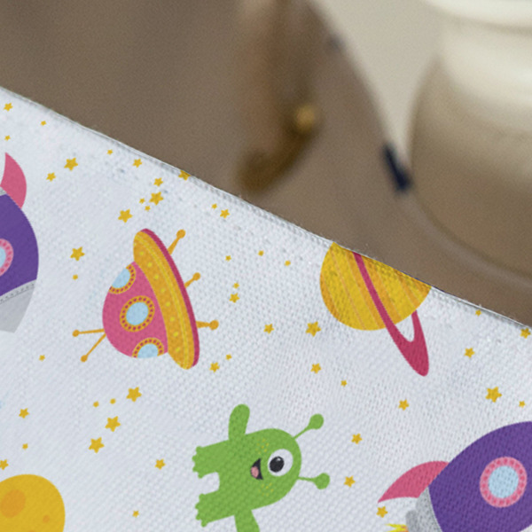 Girl's Space & Geometric Print Large Rope Tote - Close Up View