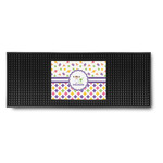 Girl's Space & Geometric Print Rubber Bar Mat (Personalized)