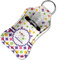 Girl's Space & Geometric Print Sanitizer Holder Keychain - Small in Case