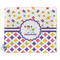 Girl's Space & Geometric Print Security Blanket - Front View