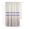 Girl's Space & Geometric Print Sheer Curtain With Window and Rod