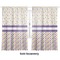 Girl's Space & Geometric Print Sheer Curtains