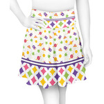 Girl's Space & Geometric Print Skater Skirt (Personalized)