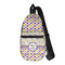 Girl's Space & Geometric Print Sling Bag - Front View