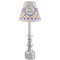 Girl's Space & Geometric Print Small Chandelier Lamp - LIFESTYLE (on candle stick)