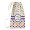 Girl's Space & Geometric Print Small Laundry Bag - Front View