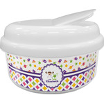 Girl's Space & Geometric Print Snack Container (Personalized)