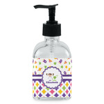 Girl's Space & Geometric Print Glass Soap & Lotion Bottle - Single Bottle (Personalized)