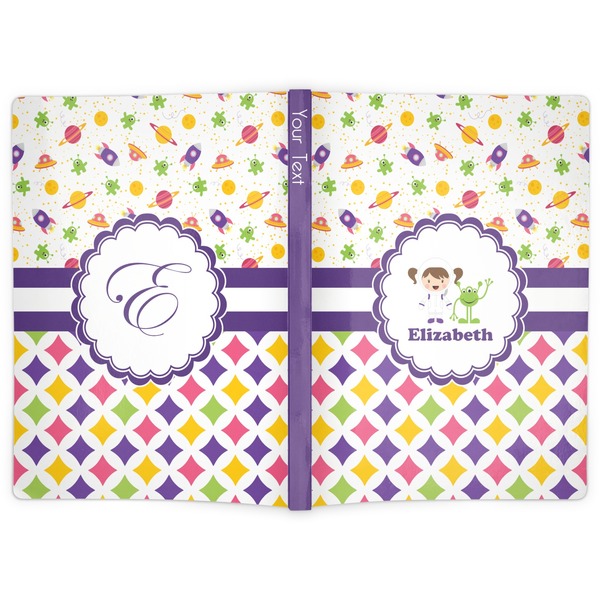 Girl's Space & Geometric Print Soft Cover Journal - Apvl