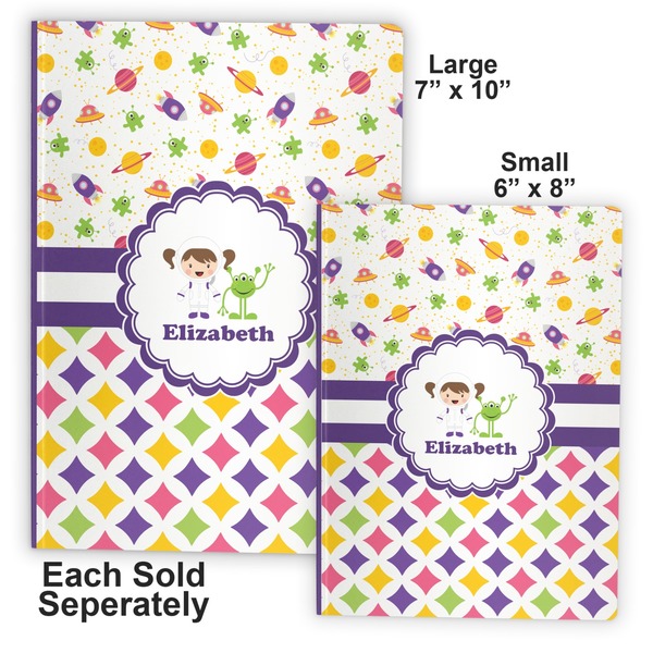 Girl's Space & Geometric Print Soft Cover Journal - Compare