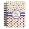 Girl's Space & Geometric Print Spiral Journal Small - Front View