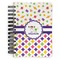 Girl's Space & Geometric Print Spiral Notebook - 5x7 w/ Name or Text
