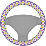 Girl's Space & Geometric Print Steering Wheel Cover