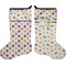 Girl's Space & Geometric Print Holiday Stocking - Double-Sided - Neoprene