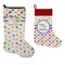 Girl's Space & Geometric Print Stockings - Side by Side compare
