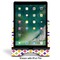 Girl's Space & Geometric Print Stylized Tablet Stand - Front with ipad