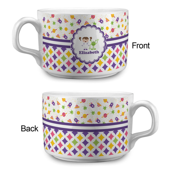 Girl's Space & Geometric Print Tea Cup - Single Apvl