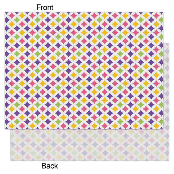 Girl's Space & Geometric Print Tissue Paper - Lightweight - Large - Front & Back