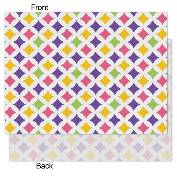 Girl's Space & Geometric Print Tissue Paper - Lightweight - Medium - Front & Back