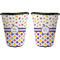 Girl's Space & Geometric Print Trash Can Black - Front and Back - Apvl