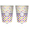 Girl's Space & Geometric Print Trash Can White - Front and Back - Apvl