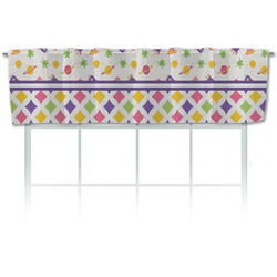 Girl's Space & Geometric Print Valance