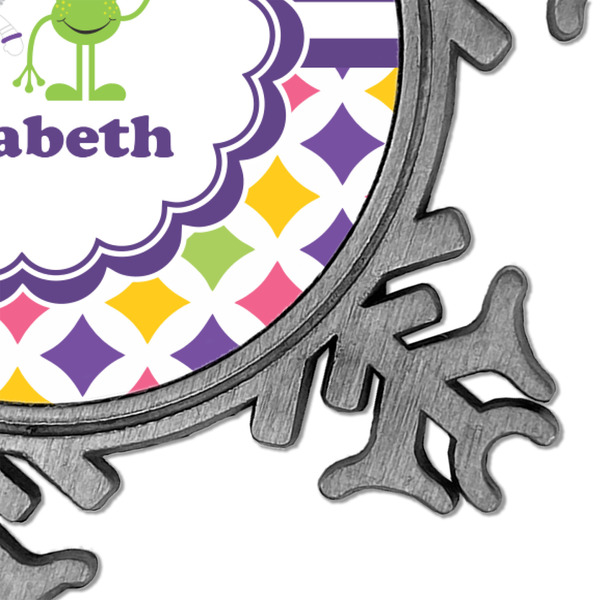 Girl's Space & Geometric Print Vintage Snowflake - Detail