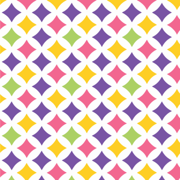 Girl's Space & Geometric Print Wallpaper Square