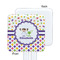 Girl's Space & Geometric Print White Plastic Stir Stick - Single Sided - Square - Approval