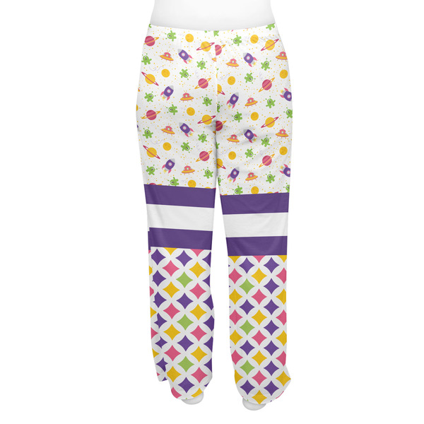 Girl's Space & Geometric Print Women's Pj on model - Back