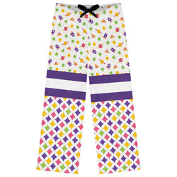 Girl's Space & Geometric Print Womens Pajama Pants - XL