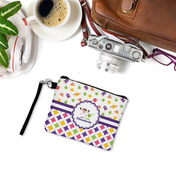 Girl's Space & Geometric Print Wristlet ID Cases - LIFESTYLE