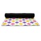 Girl's Space & Geometric Print Yoga Mat Rolled up Black Rubber Backing