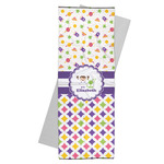 Girl's Space & Geometric Print Yoga Mat Towel (Personalized)