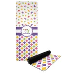 Girl's Space & Geometric Print Yoga Mat (Personalized)