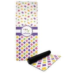 Girl's Space & Geometric Print Yoga Mat (Personalized)