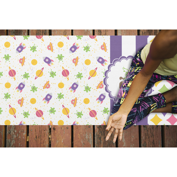 Girl's Space & Geometric Print Yoga Mats - LIFESTYLE