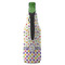 Girl's Space & Geometric Print Zipper Bottle Cooler - BACK (bottle)