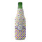 Girl's Space & Geometric Print Zipper Bottle Cooler - FRONT (bottle)