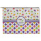 Girl's Space & Geometric Print Zipper Pouch Large (Front)