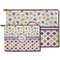 Girl's Space & Geometric Print Zippered Pouches - Size Comparison