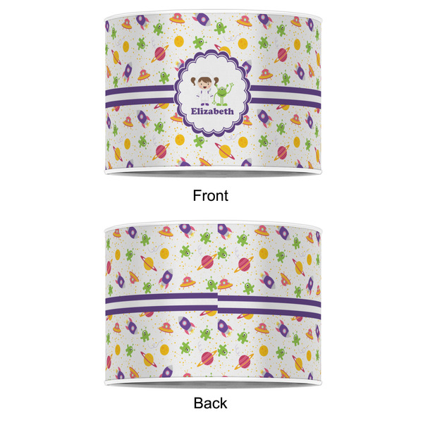 Girls Space Themed 12" Drum Lampshade - APPROVAL (Poly Film)