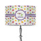 Girls Space Themed 12" Drum Lampshade - ON STAND (Poly Film)