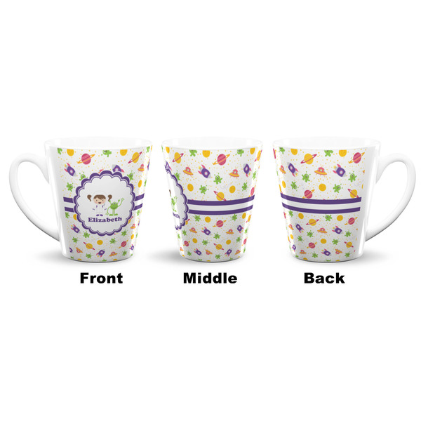 Girls Space Themed 12 Oz Latte Mug - Approval