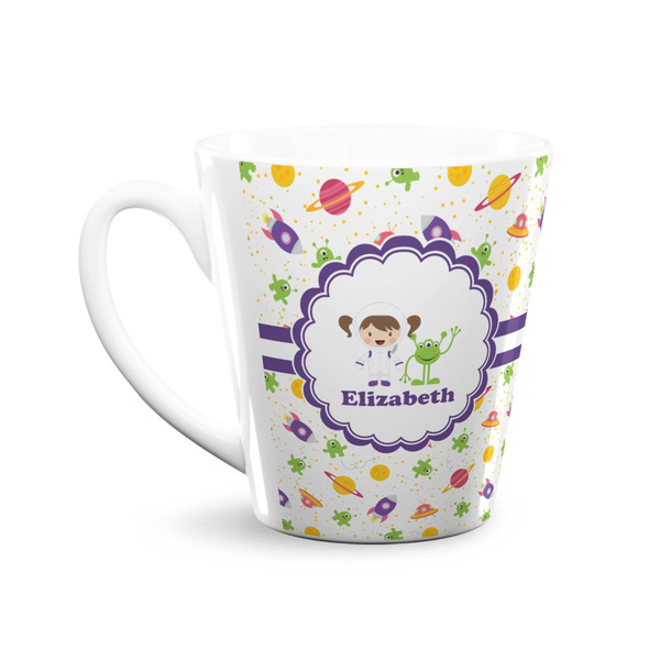 Girls Space Themed 12 Oz Latte Mug - Front