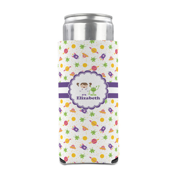 Girls Space Themed 12oz Tall Can Sleeve - FRONT (on can)