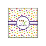 Girls Space Themed Wood Print - 12x12 (Personalized)