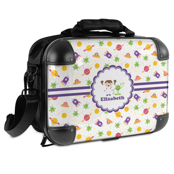 Custom Girls Space Themed Hard Shell Briefcase (Personalized)